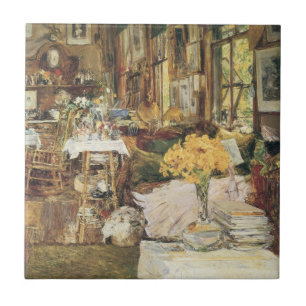 Zimmer der Blumen von Childe Hassam, Vintage Fine Fliese