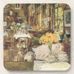 Zimmer der Blumen von Childe Hassam, Vintage Fine Getränkeuntersetzer