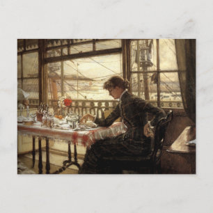 Zimmer mit Blick auf den Hafen Postkarte