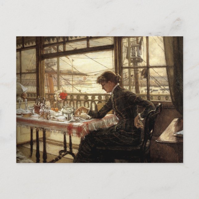 Zimmer mit Blick auf den Hafen Postkarte (Vorderseite)