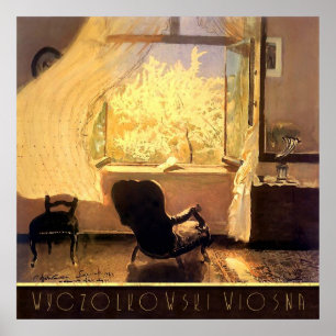 Zimmer mit Blick auf Wyczolkowski Wiosna Poster