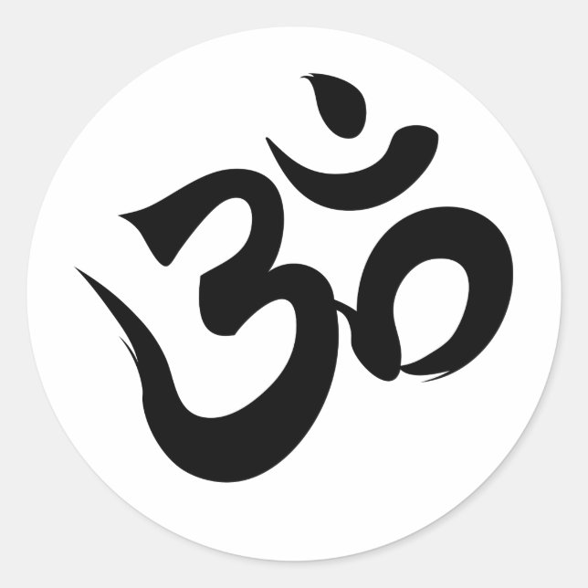 Zimmer Runder Aufkleber (Vorderseite)