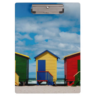 Zimmer wechseln. Muizenberg Beach, Kapstadt Klemmbrett