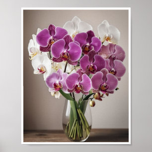 Zimmerdekor Fresh Orchid Blume Bouquet Poster
