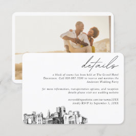 Zimmerdetails des Columbus Wedding Hotels Begleitkarte