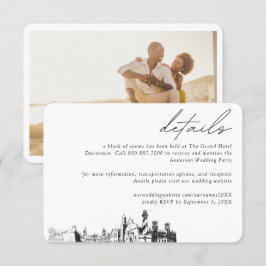 Zimmerdetails des St Augustine Wedding Hotels Begleitkarte