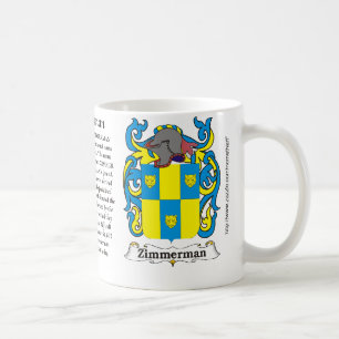 Zimmerman Familien-Wappen Tasse
