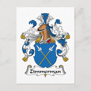 Zimmerman Familienwappen Postkarte