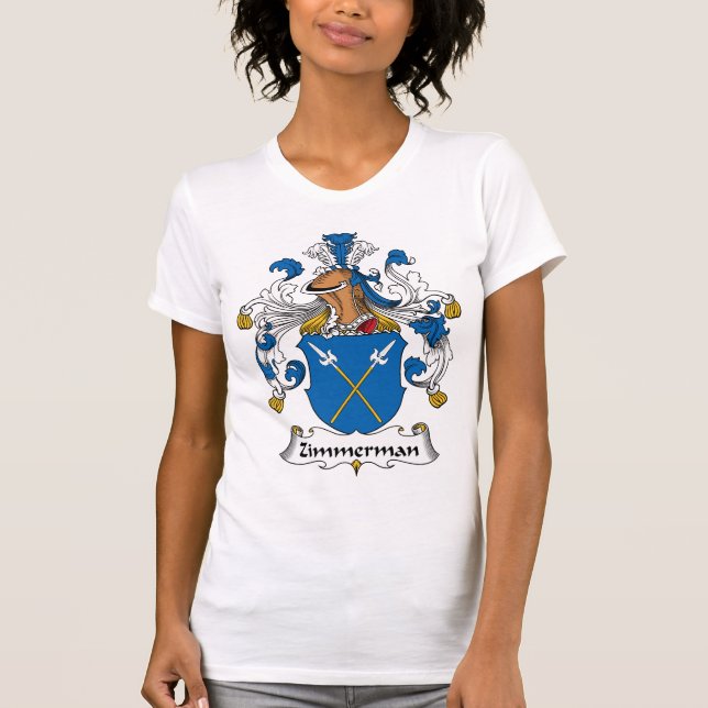 Zimmerman Familienwappen T-Shirt (Vorderseite)