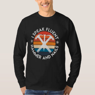 ZIMMERMANN MEISTER DER HÄMMER UND NÄGEL Lustig Ret T-Shirt