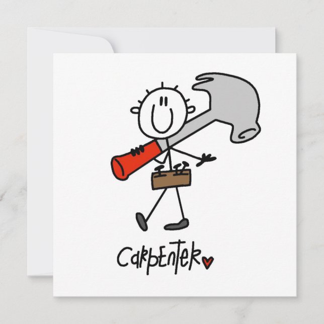 Zimmermann mit Hammer (Vorderseite)