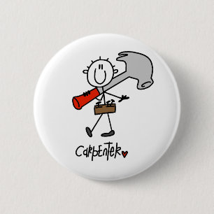 Zimmermann mit Hammer Button
