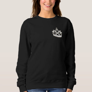 Zimmermannshandwerksgildenschildsymbol auf der Bru Sweatshirt