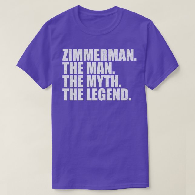 ZimmermanZimmerman Familienname Zimmerman Nachname T-Shirt (Design vorne)