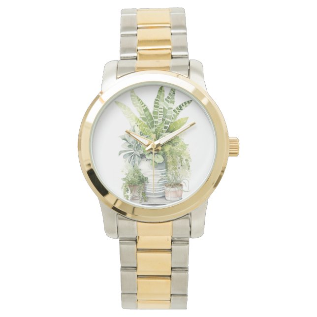Zimmerpflanzen Armbanduhr (Vorderseite)