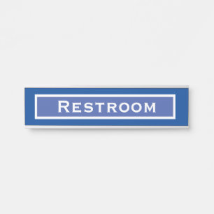 Zimmertürschilder des Restroom Badezimmer Blue Türschild