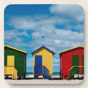 Zimmerwechsel. Muizenberg Beach, Kapstadt Getränkeuntersetzer