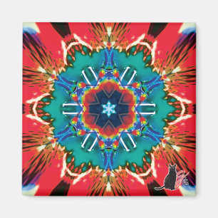 Zimt Kaleidoskop Magnet