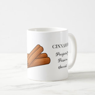 Zimt-Kräuter-Illustration und Anwendungen Kaffeetasse