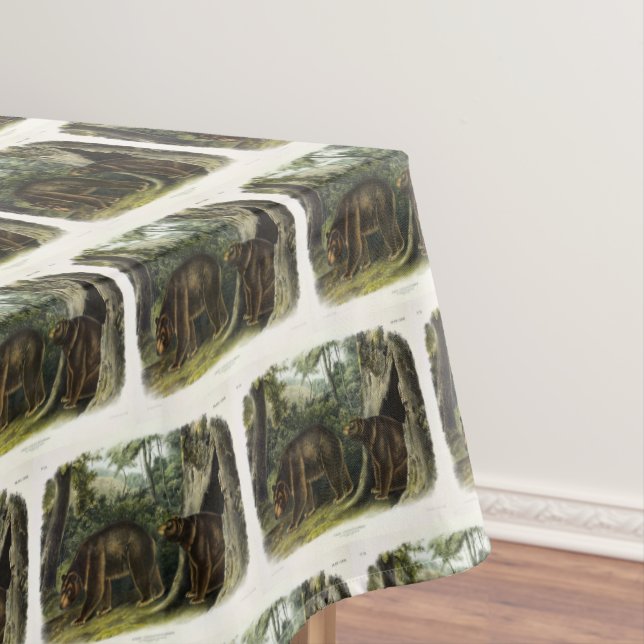 Zimtbär aus Audubons Quadrupeds Tischdecke (Beispiel)