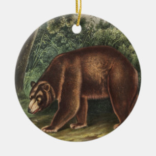 Zimtbär (Ursus Americanus var. Cinnamonum) Keramik Ornament