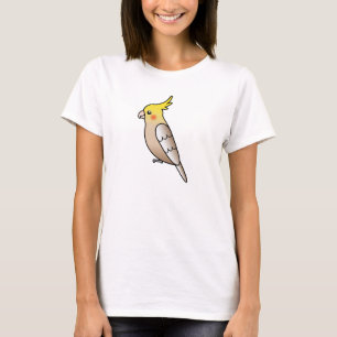 Zimtkartoon-Nymphensittich-Papagei-Vogel T-Shirt