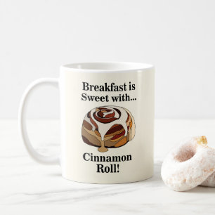 Zimtschnecke Süße Brötchen Gebäck Kaffeetasse