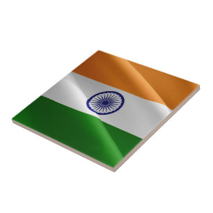 zIN002 indische schwingende FLAG Indien, Fliese