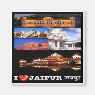 zIN003 i Liebe JAIPUR Indien, Asien, Kühlschrank Magnet