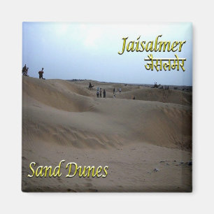 zIN028 Sanddünen JAISALMEN, Indien, Asien, Kühlsch Magnet