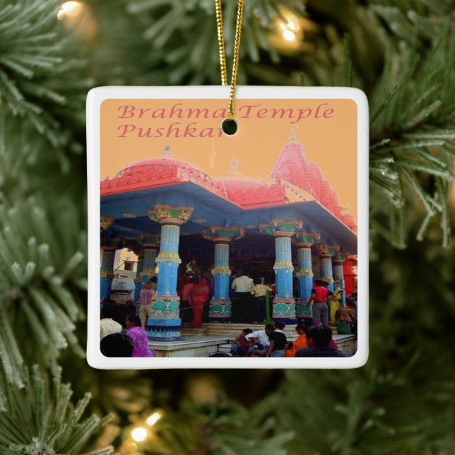 zIN20 Brahma Temple PUSHKAR, Indien, Asien, Keramikornament (Baum)