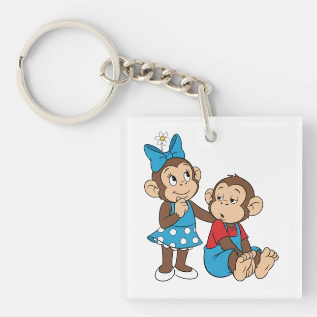 Zina and Mimo: Love and indifference Schlüsselanhänger (Vorderseite)