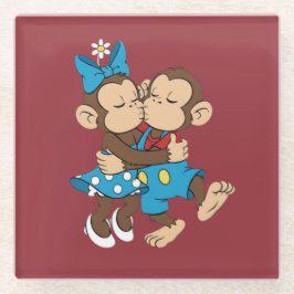 zina and mimo love kiss glasuntersetzer