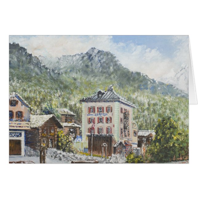 Zinal die Schweiz. 2007 (Vorderseite (Horizontal))