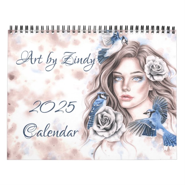 Zindy Art Calendar 2025 Kalender (Titelbild)