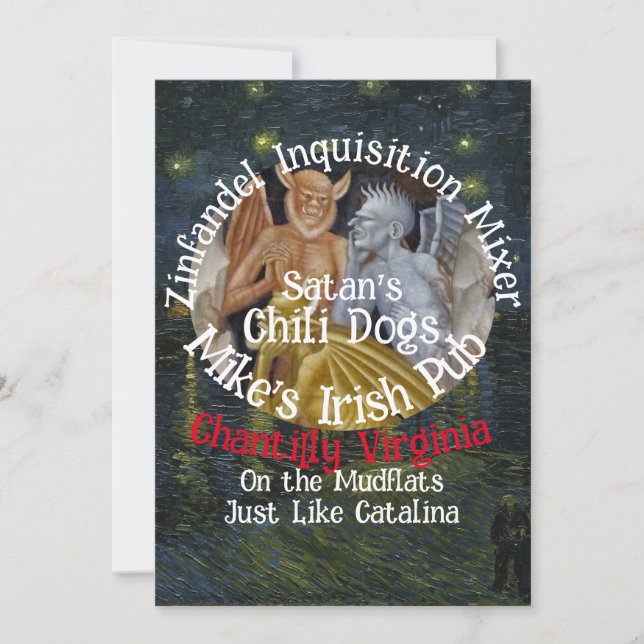 Zinfandel Inquisition Mixer Chantilly Virginia Einladung (Vorderseite)
