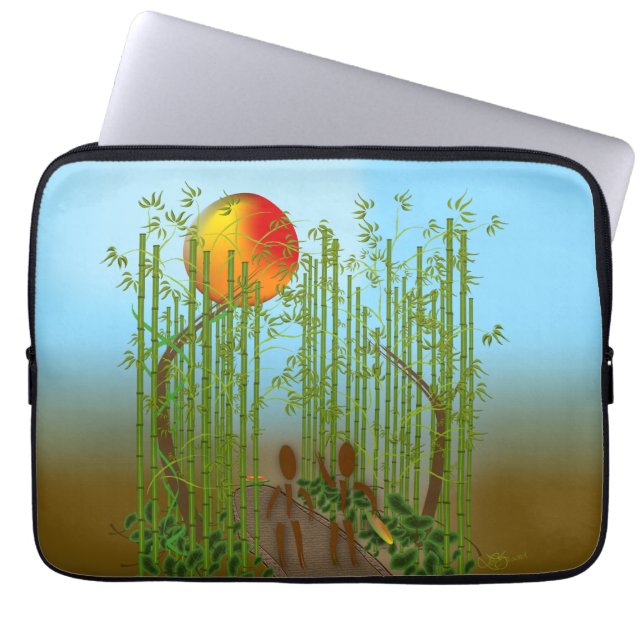 Zinglees ~ Bamboo Laptopschutzhülle (Vorderseite)