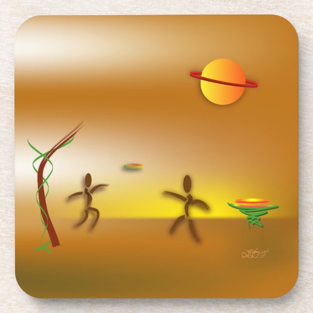 Zinglees ~ Landed Untersetzer (Vorderseite)