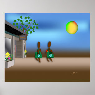 Zinglees ~ Wiederverwendbare Flaggen Poster
