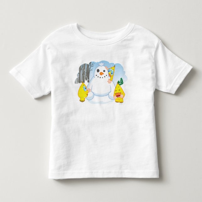 Zingoz Schneemann Kleinkind T-shirt (Vorderseite)