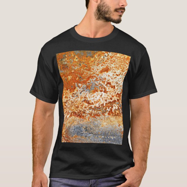 Zink: Grunge Textur Hintergrund. T-Shirt (Vorderseite)