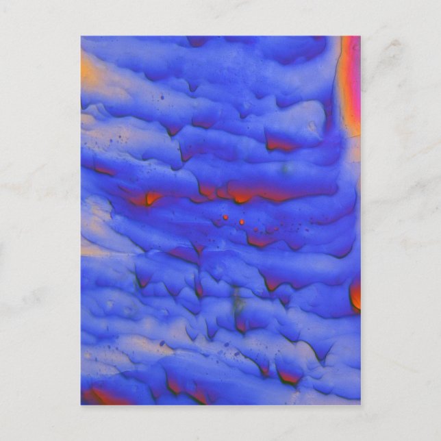 Zinkacetat unter dem Mikroskop Postkarte (Vorderseite)