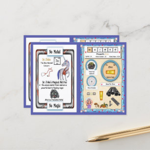 Zinko - Zink Horn Unicorn Game Card Postkarte