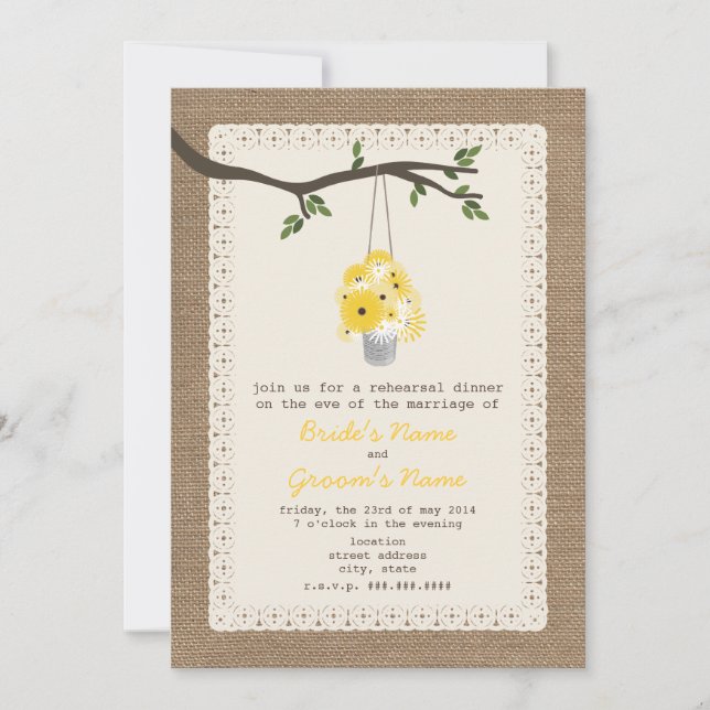  Zinn-Dose von Wildblume-Probe Einladung (Vorderseite)