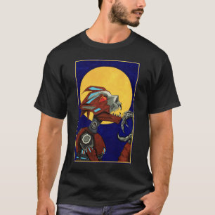 Zinn heult der robotische Werwolf T-Shirt