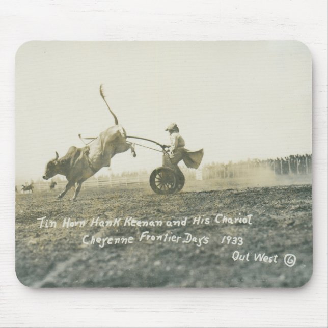 Zinn-Horn Hank Keenan und sein Chariot. Mousepad (Vorne)