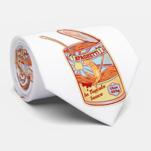 Zinn in Spaghetti-Dosen Krawatte