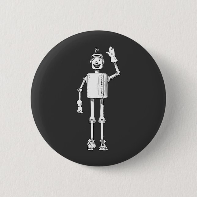 Zinn-Mann Button (Vorderseite)