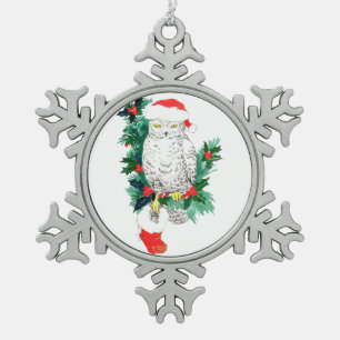 Zinn-Schneeflocke-niedliche Schneeflocken Zinn-Ornament