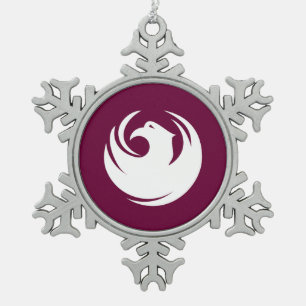 Zinn-Schneeflocken-Ornament mit der Flagge von Pho Schneeflocken Zinn-Ornament